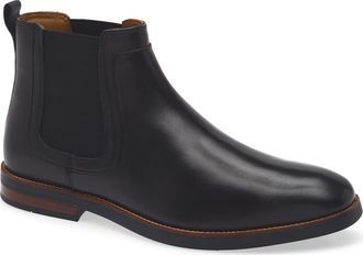 Johnston & Murphy Borland Chelsea Boot in Black Leather at Nordstrom Rack, Size 11.5