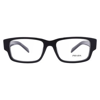 Prada Demo Rectangular Mens Eyeglasses PR 07ZVF 1AB1O1 55