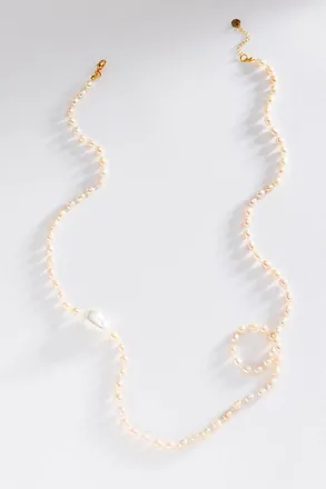 Maison Irem Long Pearl Necklace