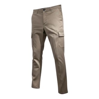 Pantaloni Torino Cargo Chinos - Heren - Broeken - Bruin - Maat: 2XL Katoen