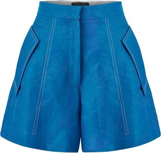 Exquise Womens Carnation Shorts In Blue