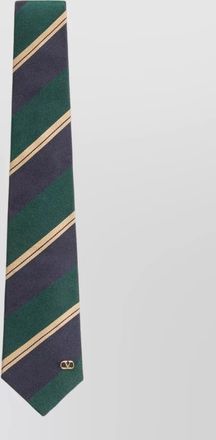 Valentino Garavani regimental silk tie diagonal stripe jacquard
