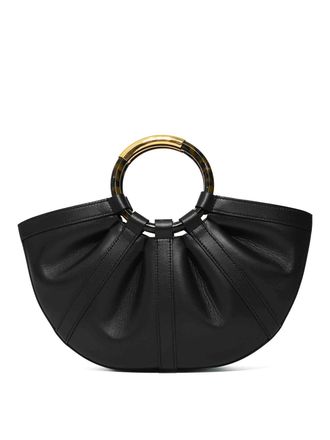 Coccinelle Shell Medium Bag In Black Leather