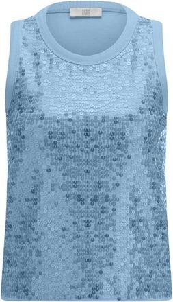 Riani Shirt z. Arm - Dames - Tops zonder mouwen - Blauw - L - Tops