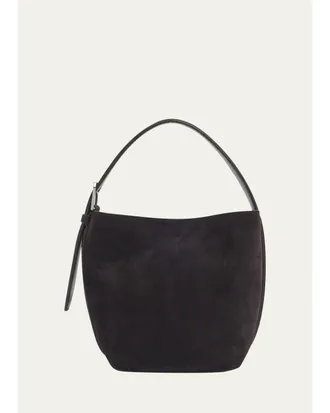 Toteme Small Belted Suede Tote Bag