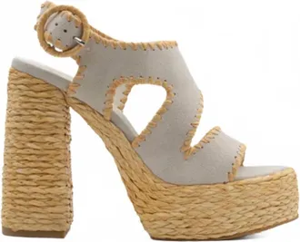 Paloma Barcel&oacute; Womens Wanda Platform Heels In Off White Suede
