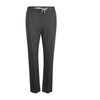 Eleventy Slim-fit Trousers, female, Gray, Size: 2XS Slim-fit Trousers