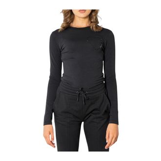 Love Moschino Long Sleeve T-Shirt - Dames - Tops - Zwart - Maat: XS Katoen