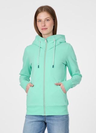 Ragwear Sweatjacke RAGWEAR NESKIA ZIP B, Damen, Gr. XXL, lagoon gr&uuml;n, Sweatware, Obermaterial: 95% Baumwolle, 5% Elasthan, unifarben, normal, Rundhals, Sweatj