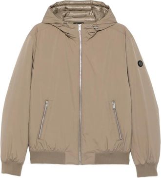 HUGO BOSS Brown Hooded Zip-up Jacket