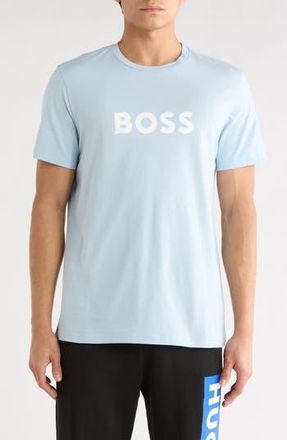BOSS Logo Graphic T-Shirt in Light/Pastel Blue at Nordstrom Rack, Size Xx-Large