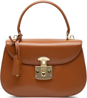 Gucci Pre-owned Gucci Smooth Calfskin Lady Lock Satchel 000 46 0210