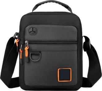 Generic Compatible For Mens Shoulder Bag Man Waterproof Messenger Crossbody Bags(White)