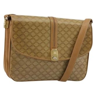 Celine Pre-owned Cross Body Bags, female, Beige, Size: ONE SIZE Pre-owned Vintage Shoulder Bag