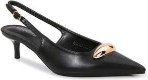 Berness Christina Pointed Toe Slingback Pump in Black at Nordstrom Rack, Size 6.5