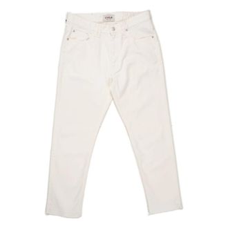 Cycle 5 Pocket Lucky Carrot Bull Denim Straight Jeans - Heren - Regular Fit Jeans - Wit - W32 - Denim - Jeans