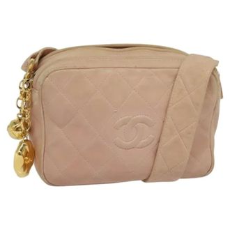 Chanel Pre-owned Leather chanel-bags - Dames - Pre-owned - Roze - Maat: ONE Size Leer