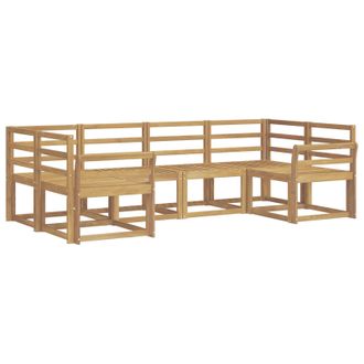 vidaXL Conjunto De Sof&aacute;s De Exterior 6 Pcs Blanco Vidaxl