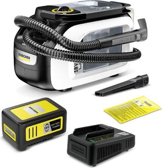 Karcher Lavatappeti a batteria se 3-18 Compact Home Battery Set - Piattaforma batteria: Piattaforma Battery Power+ 18 v - Potenza assorbita: 184 w