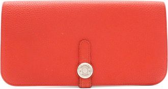 Herm&egrave;s Togo Leather Long Wallet (Bi-Fold) (Pre-Owned)