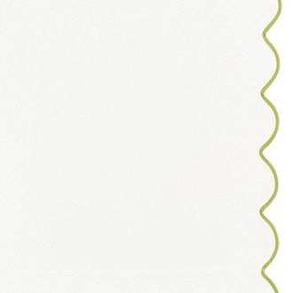 Ballard Designs Set of 2 Emma Scalloped Edge Drapery Panels - White - 50W x 108L - Ballard Designs