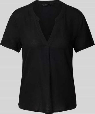 Vero Moda Regular Fit Tunika aus Viskose-Leinen-Mix Modell MYMILO in Black, Gr&ouml;&szlig;e M