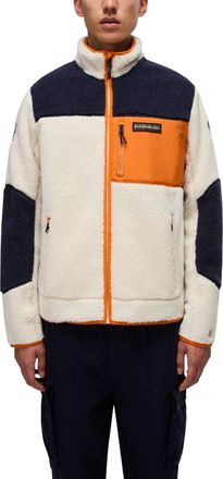 Napapijri Off White Fleece Jacket