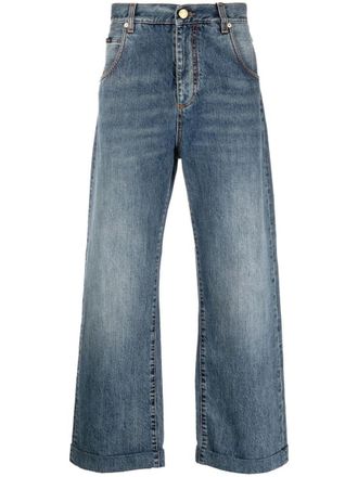 Etro Blue Straight Solid Jeans