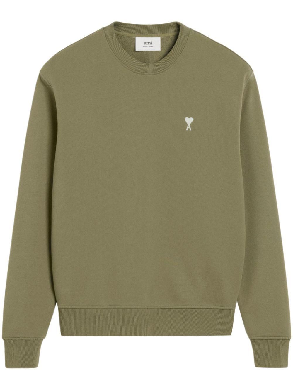 AMI Ami Green buy Crewneck Sweater Size M