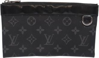 Louis Vuitton Discovery Pochette Monogram Eclipse Canvas Black Canvas Bag (Pre-Owned)