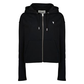 Ami Zip-throughs, female, Black, Size: M Ami de Coeur Zipped Hoodie