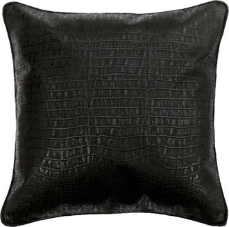 OEM Fundas De Coj&iacute;n A Medida, Fundas Decorativas Negras Para Almohadas De Sof&aacute;, 16x16 Pulgadas, Fundas De Coj&iacute;n De Piel Sint&eacute;tica, Color Liso, Tapicer&iacute;a T