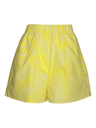 Frankie Shop Lui striped shorts - women - Cotton - S - Yellow