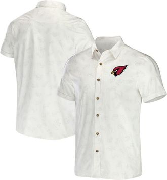 NFL Mens NFL x Darius Rucker Collection by Fanatics White Arizona Cardinals Woven Button-Up T-Shirt at Nordstrom, Size Small
