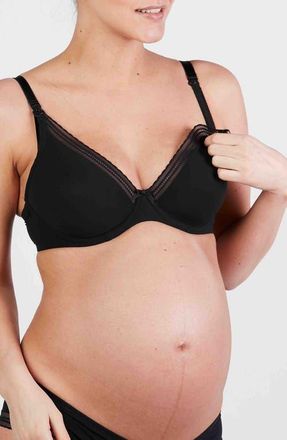 Cache Coeur Maternity and nursing bra Milk in Black at Nordstrom, Size 36C