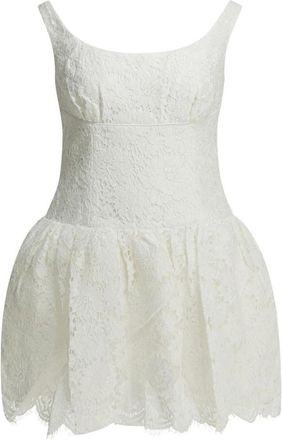Self Portrait Mini Abito in Pizzo - - Dresses - Donna - Bianco - S