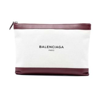 Balenciaga Pre-owned Clutches, female, White, Size: ONE SIZE Pre-owned Canvas Pouch