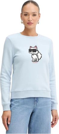 Karl Lagerfeld Sweatshirts - Dames - Sweatshirts - Blauw - S - Hoodies & sweatvesten