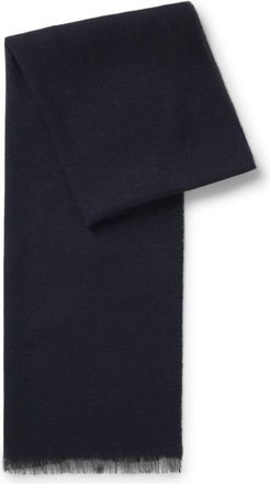 BOSS BECKHAM x lightweight two-tone scarf with linen
