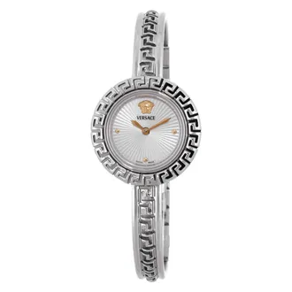 Versace La Greca Quartz Silver Dial Ladies Watch VE8C00324