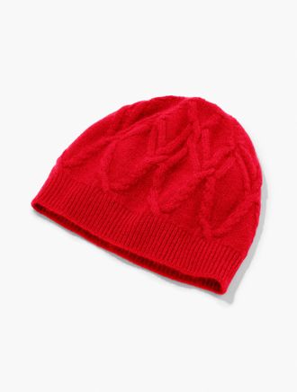 Talbots Cashmere Beanie - Red - 001 Talbots