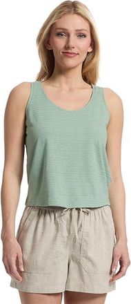 Royal Robbins Vacationer Boxy Tank Top Womens Clothing Sage Leaf Stripe : LG, Cotton/Polyester