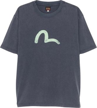 Evisu Vintage Seagull S/S Tee - - Tops - Uomo - Blu - XL