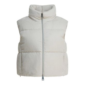 Herno Resort Vest - Dames - Bodywarmers - Beige - XL - Polyester - Jassen