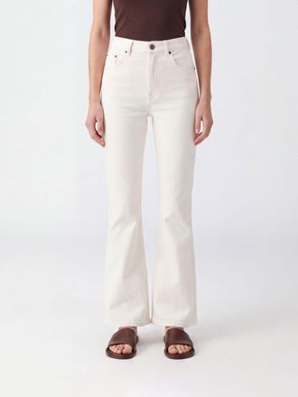 Tory Burch High-Waisted Flared Jeans in Cotton Denim