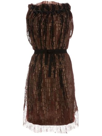 Sharon Wauchob sleeveless dress - women - Spandex/Elastane/Silk - 36 - Brown