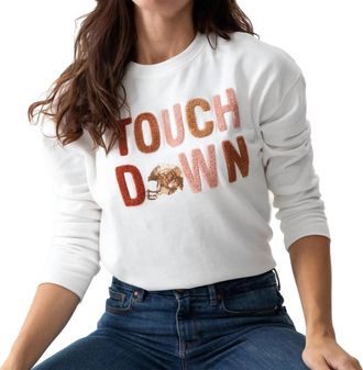 Shiraleah Touchdown Sweatshirt In Ivory