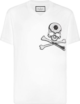 Philipp Plein T-Shirt V-Hals Skull&Bones