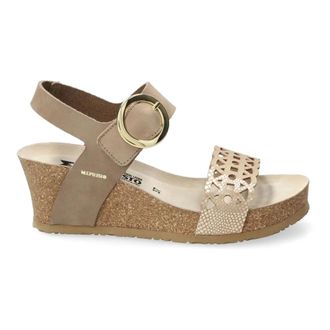 Mephisto Sandaal met sleehak - Dames - Schoenen - Beige - Maat: 40 EU