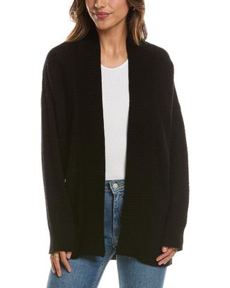 Fort&eacute; Cashmere Textured 100% Cashmere Duster Cardigan